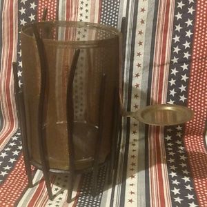 Partylite candle holder with snuffer. Retired. Used.